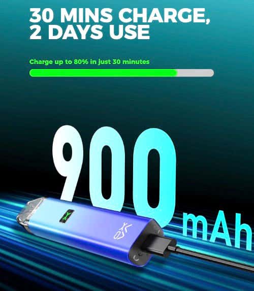 Oxva C Pod Kit - 30 mins charge, 2 days use