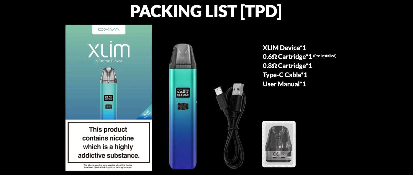 Xlim Pod Kit - What's in the box?