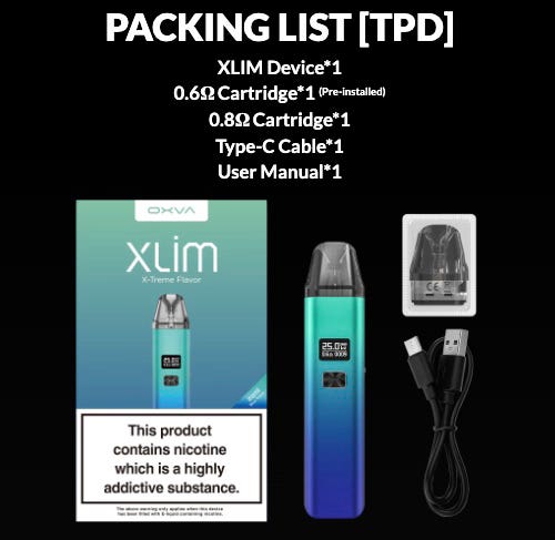 Xlim Pod Kit - What's in the box?