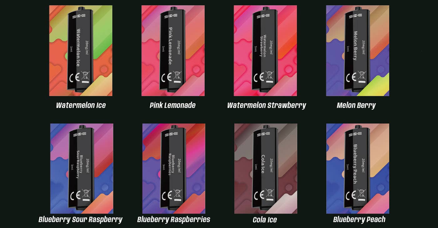 SKE Crystal 4in1 Disposable Pod Kit - 16 Flavours to replace with!