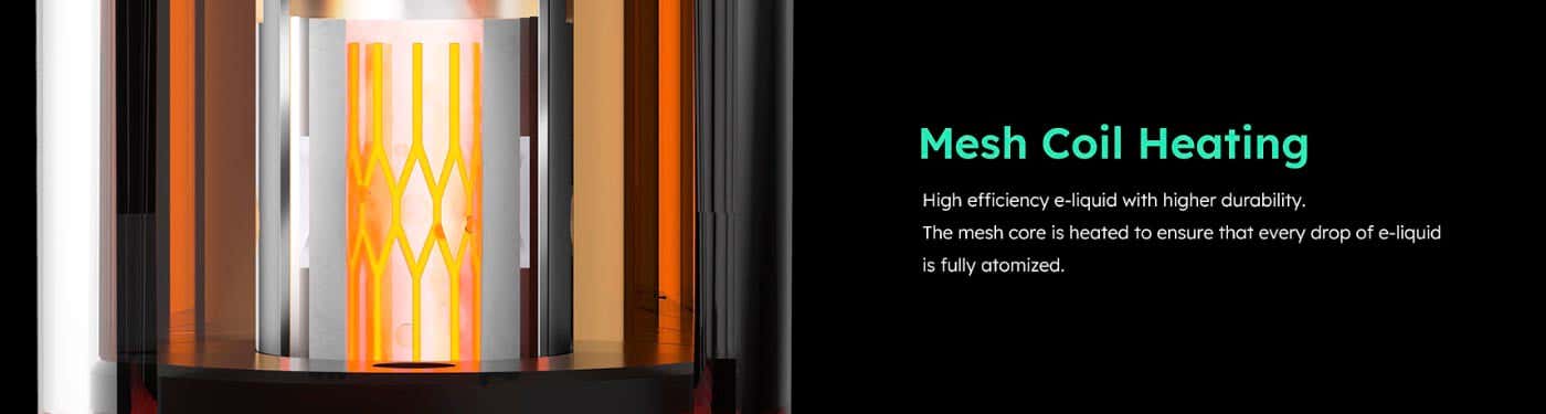 SKE Crystal PLUS Prefilled Pod Vape Kit - Mesh coil construction