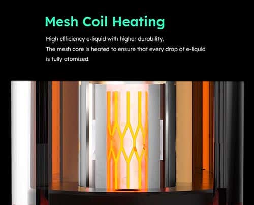 SKE Crystal Plus Refillable Pod Vape Kit - Mesh coil construction