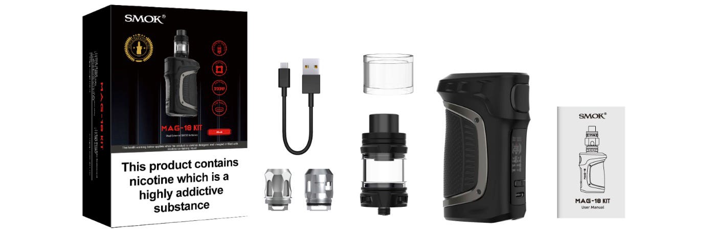 Smok Mag-18 Kit - What's in the box?