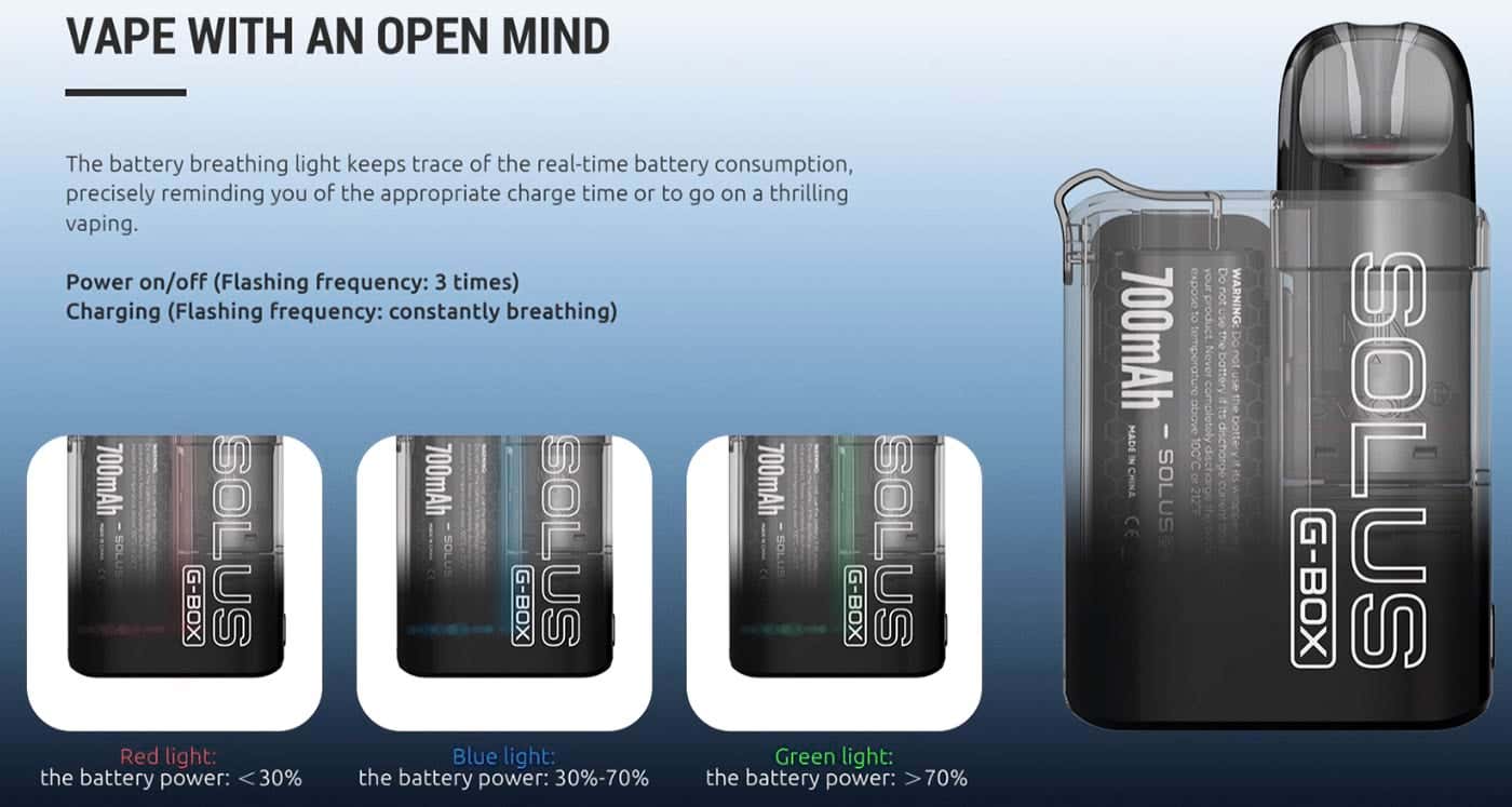 Smok Solus G-Box Pod Vape Kit - Vape with an open mind