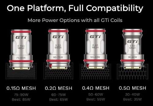 Vaporesso GTi Coils - One platform, full compatibility