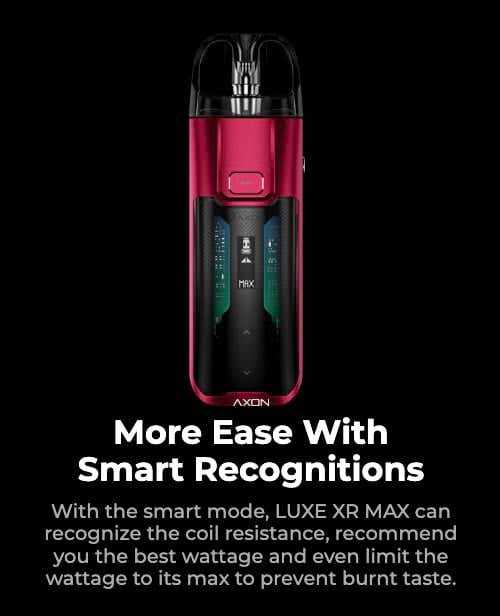 Vaporesso Luxe XR Max Pod Vape Kit - Smart recognitions