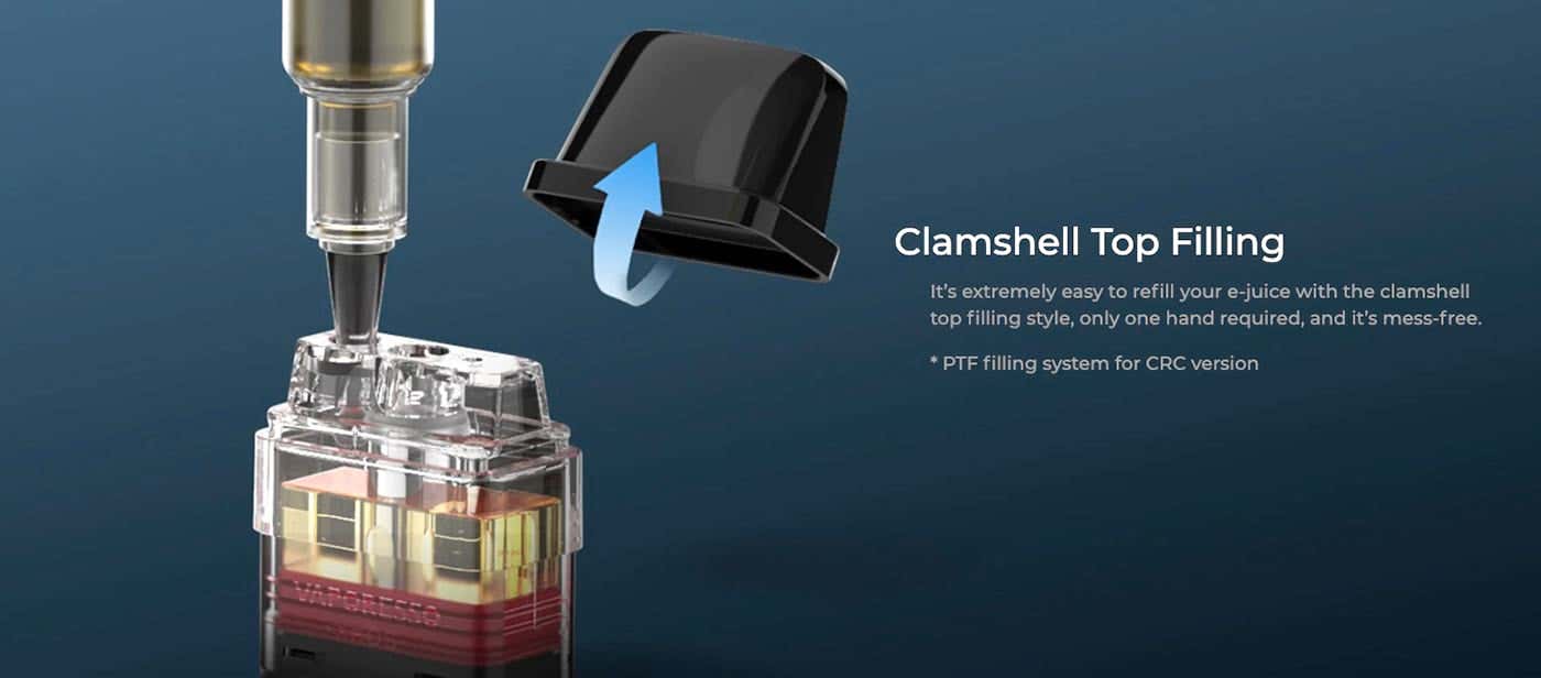 Vaporesso XROS Pod Series - Clamshell top filling