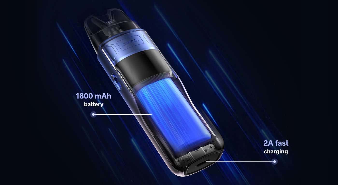 VooPoo Argus E40 Pod Vape Kit - Huge 1800 mAh built-in battery