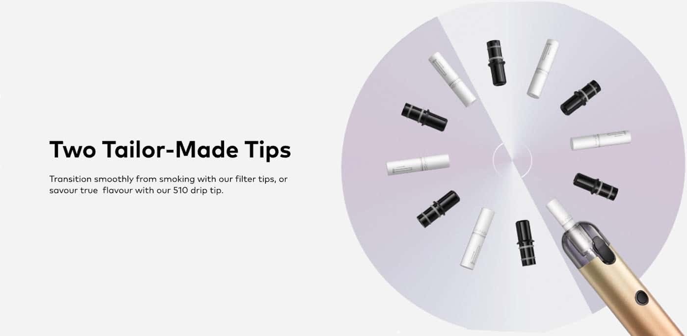 Innokin Trine Q Pod Vape Kit - Two Tailor Made Tips