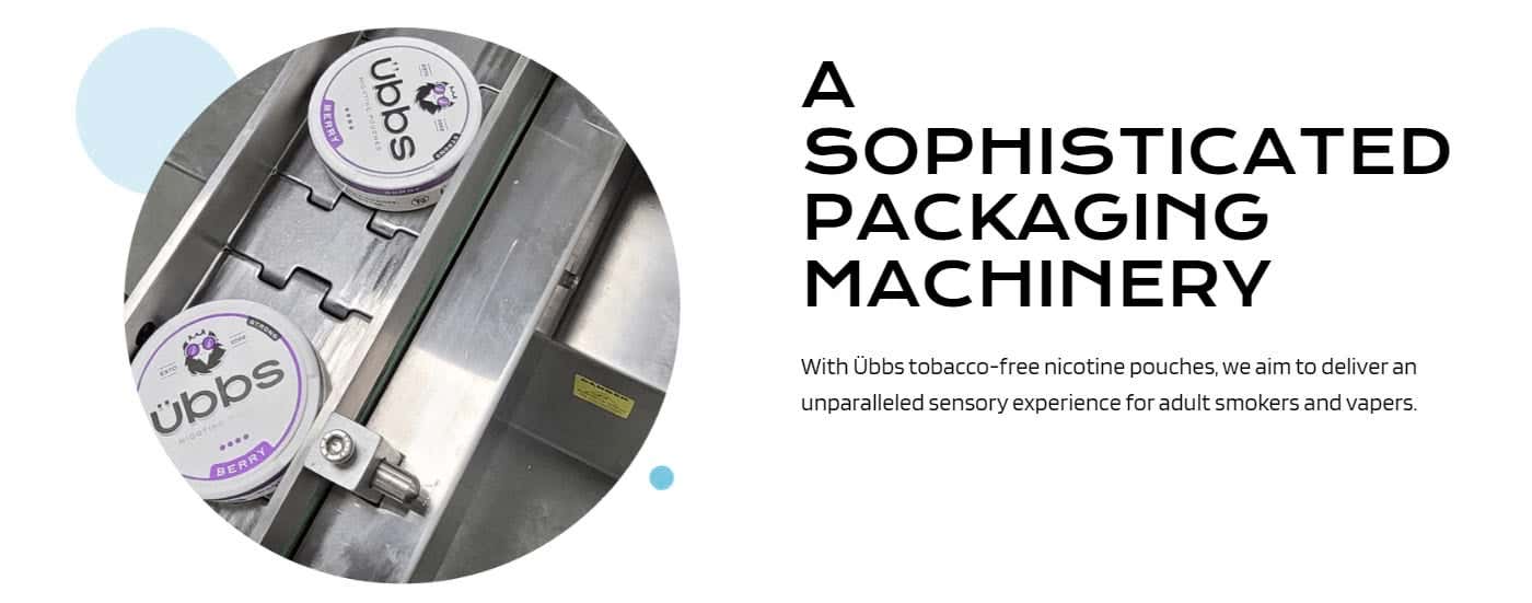 ÜBBS Nicotine Pouches - A Sophisticated Packaging Machinery