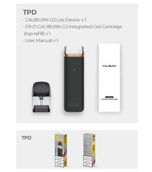 Uwell Caliburn G3 Lite Pod Vape Kit - What's in the Box?