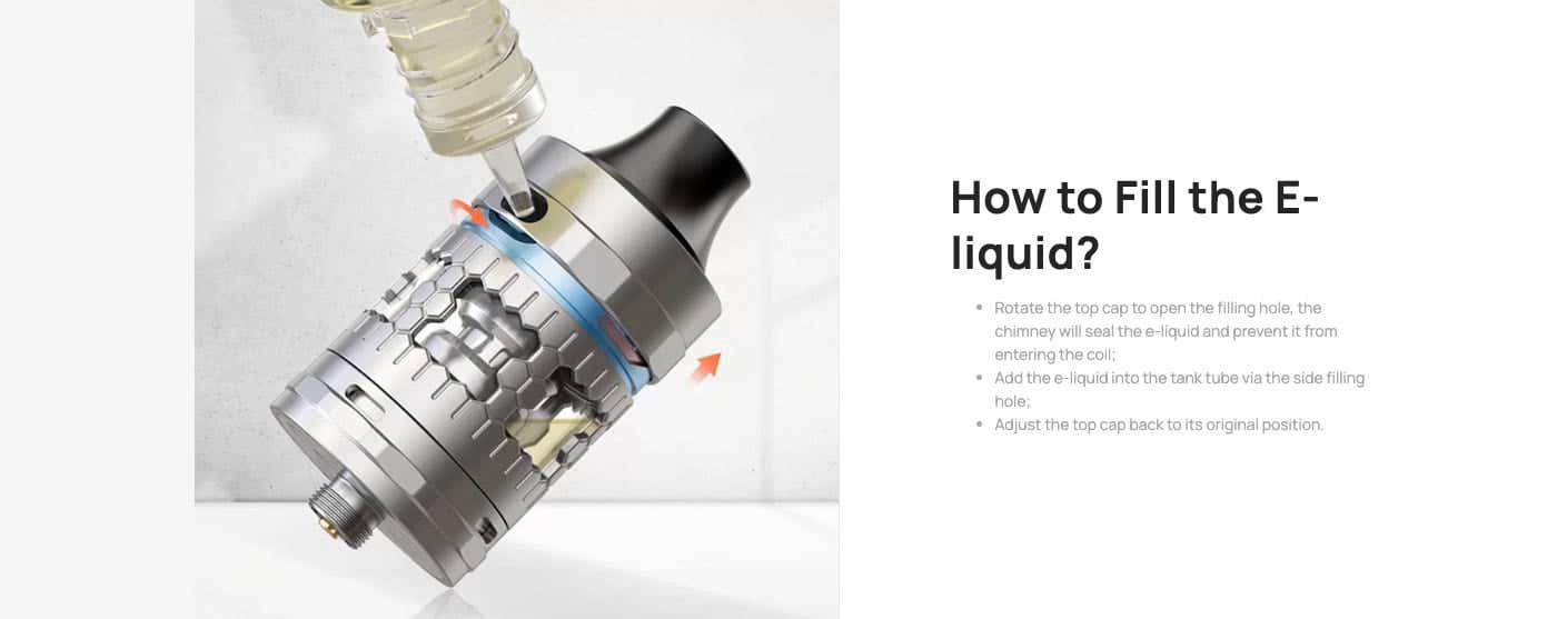Aspire Atlantis GT Tank - How to fill the e-liquid?