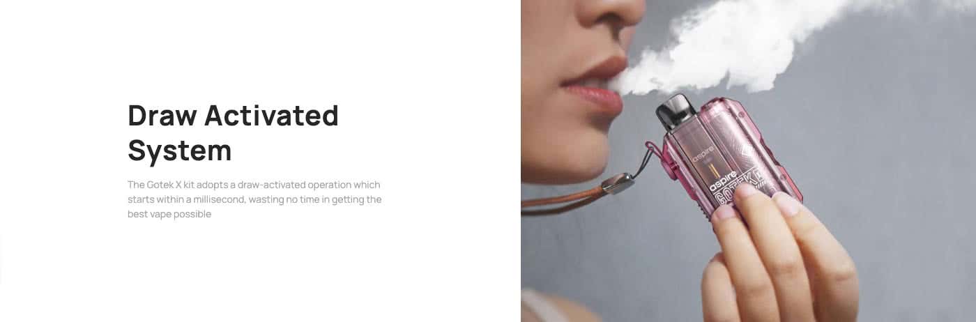 Aspire Gotek X Vape Pod Kit - Draw activated vaping system