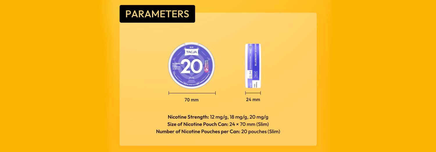 Elf Bar TACJA Nicotine Pouches - Parameters
