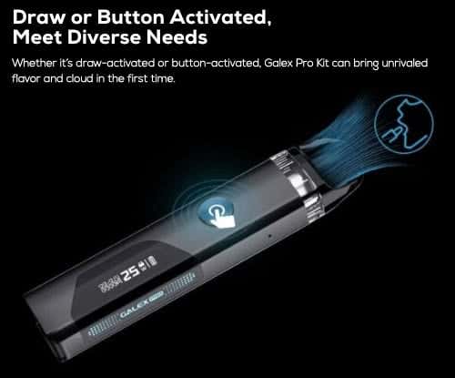 Freemax Galex PRO Pod Vape Kit - Draw or button activated