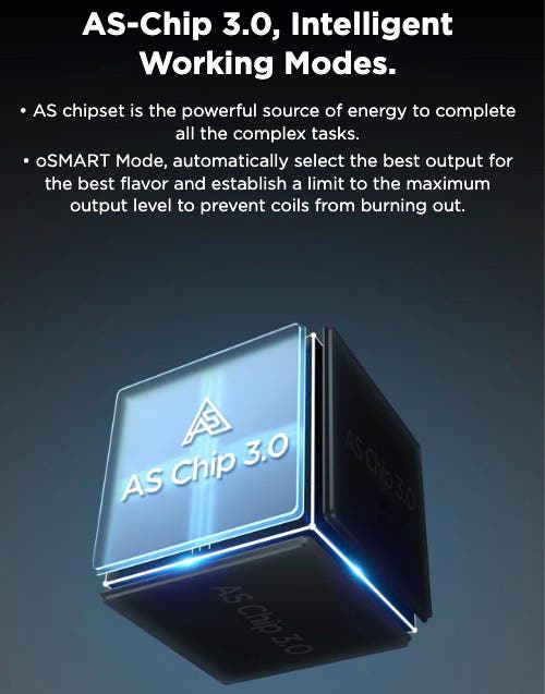 Geekvape AS-Chip 3.0 with intelligent modes, including SMART mode