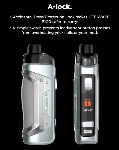 Geekvape Aegis Boost PRO 2 B100 Pod Vape Kit - A-Lock