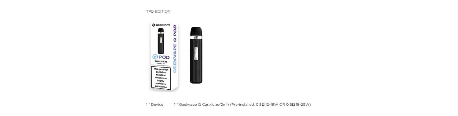 Geekvape Sonder Q Pod Vape Kit - What's in the box?