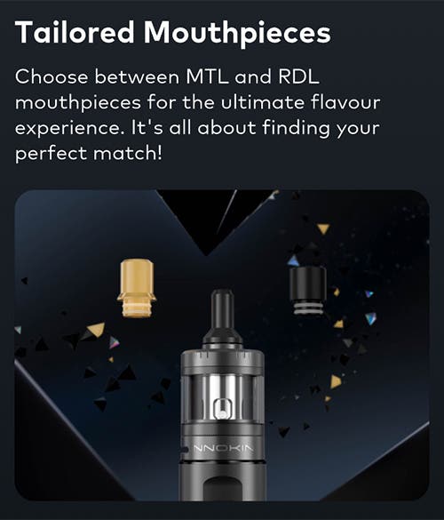 Innokin EZ Tube Zenith Minimal Vape Kit - Tailored mouthpieces