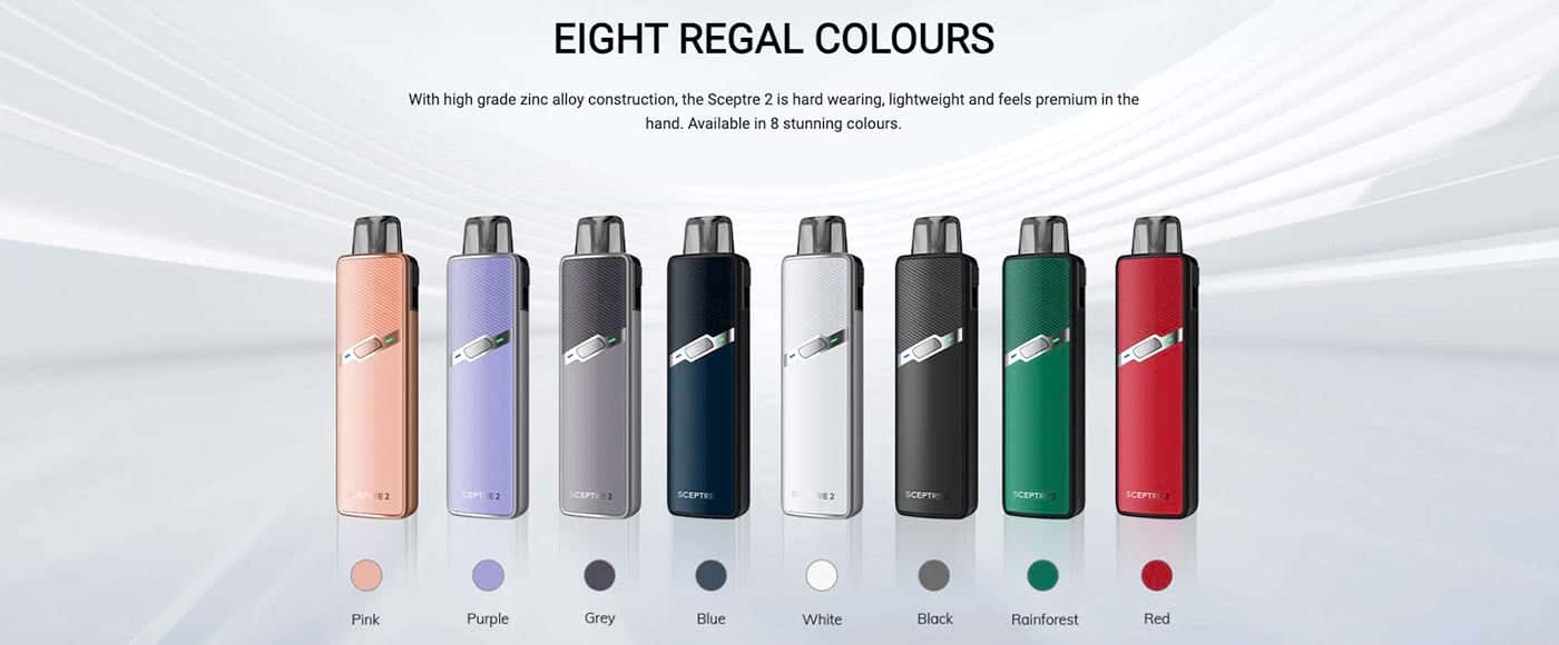 Innokin Sceptre 2 Pod Vape Kit - 8 Regal colours