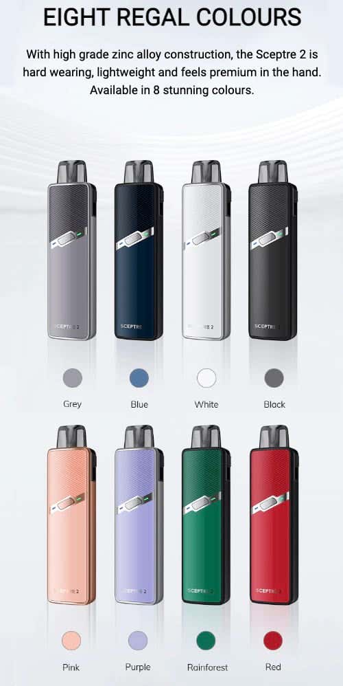 Innokin Sceptre 2 Pod Vape Kit - 8 Regal colours