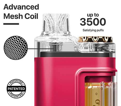 Instafill 3500 Rechargeable Disposable Vape Kit - Advanced mesh coil