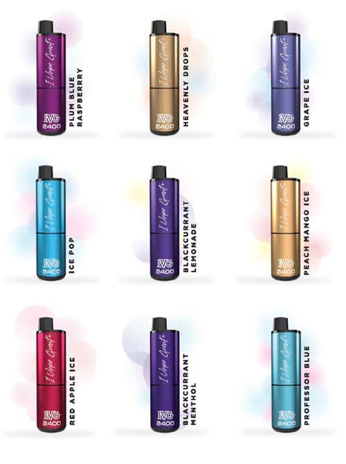 IVG 2400 Disposable Vape - 26 big flavours