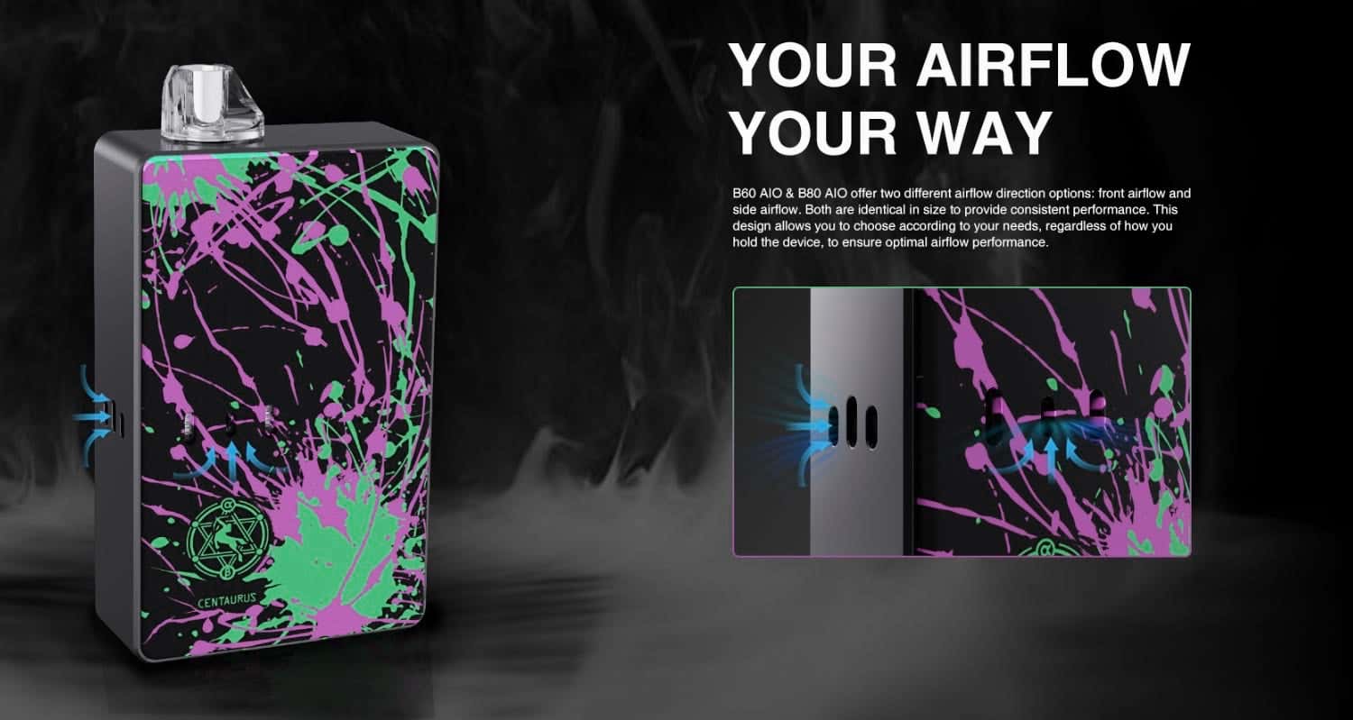 Lost Vape Centaurus B60 AIO Pod Mod Vape Kit - Enjoy your airflow
