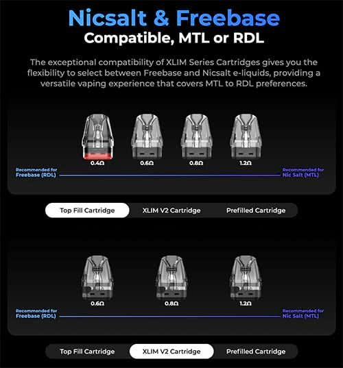 Oxva Xlim SE 2 Pod Vape Kit - Compatible MTL or RDL pod vaping