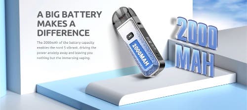 Smok Nord 5 Pod Kit - 2000 mAh battery capacity