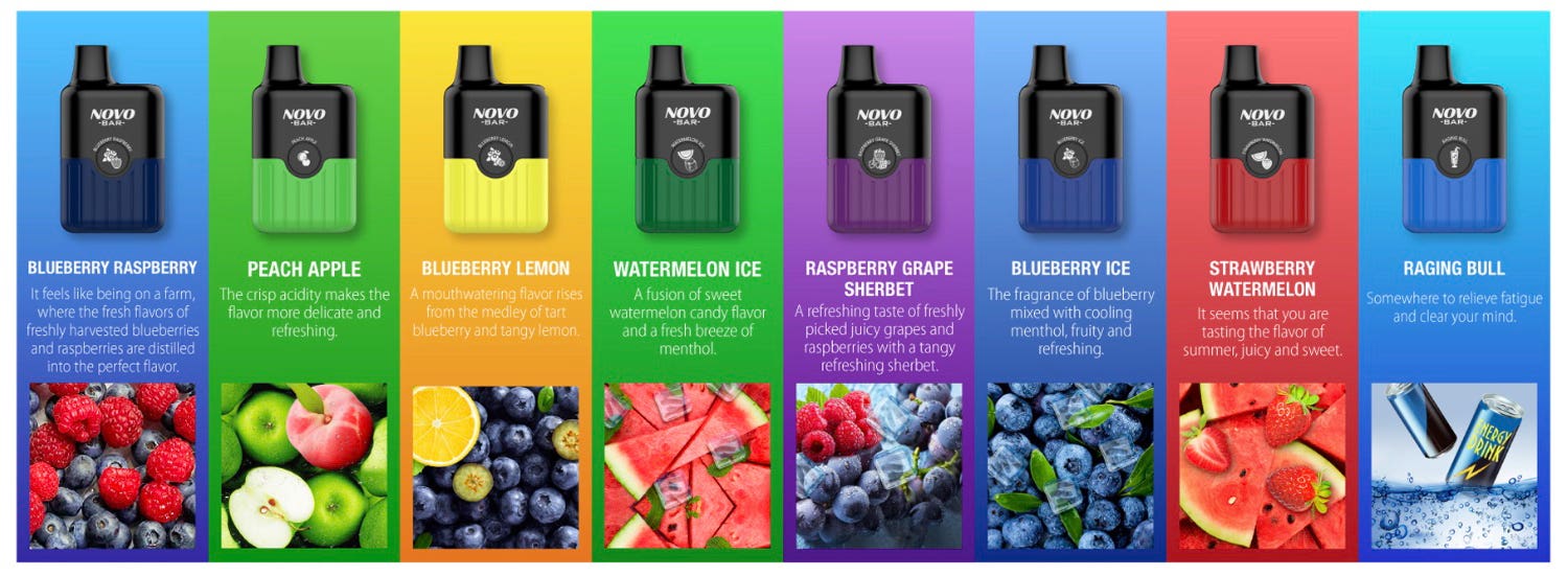Smok Novo Bar B600 Disposable Vape Kit - 15 great flavours