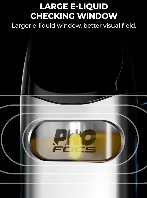Caliburn A3 Pods - Large e-liquid viewing window