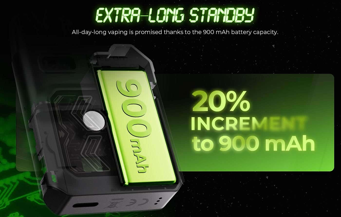 Uwell Caliburn GK3 Pod Vape Kit - Extra-long standby