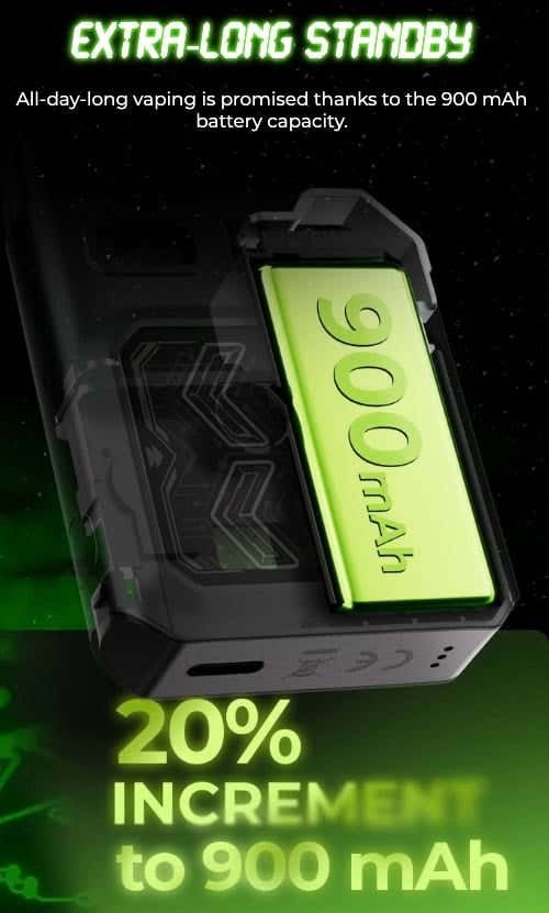 Uwell Caliburn GK3 Pod Vape Kit - Extra-long standby