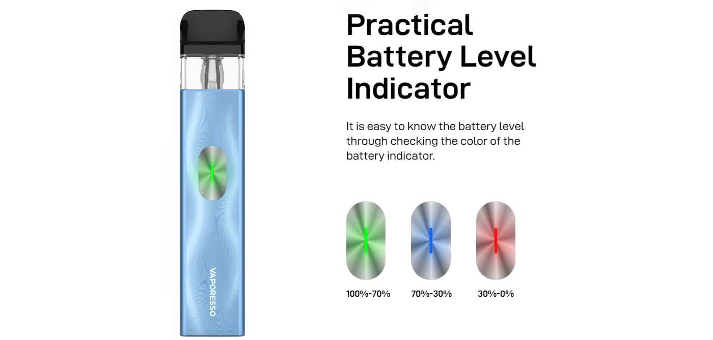 Vaporesso XROS 4 Mini Pod Kit - Indications