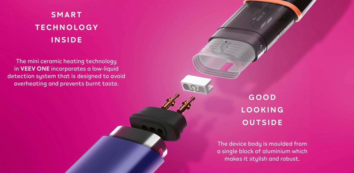 VEEV ONE Battery + Prefilled Pod Bundle Kit - Smart technology inside, good looking outside