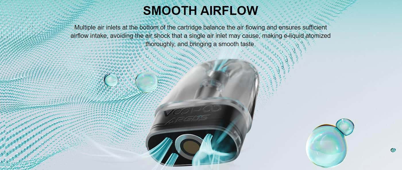 Argus Pod Cartridges - 4-Hole Bottom Air Inlet for Smooth Airflow