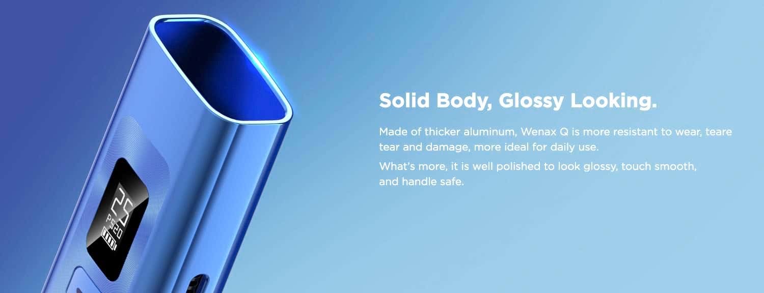 Geekvape Wenax Q Pod Vape Kit - Solid body, glossy looking
