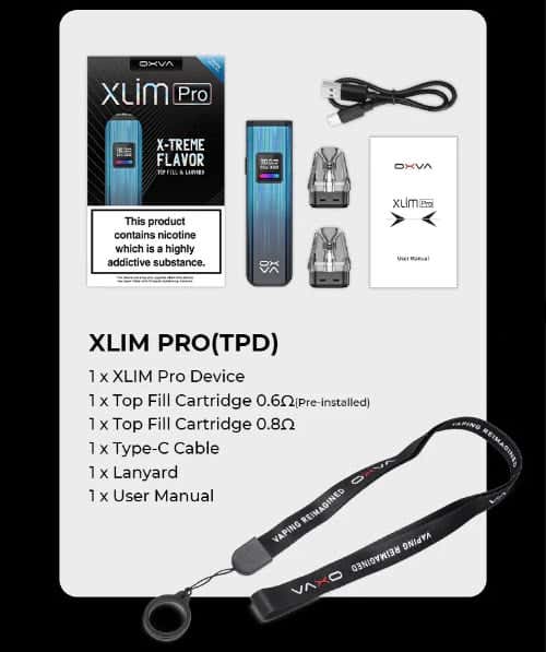 Oxva Xlim PRO Pod Vape Kit - What's in the box?