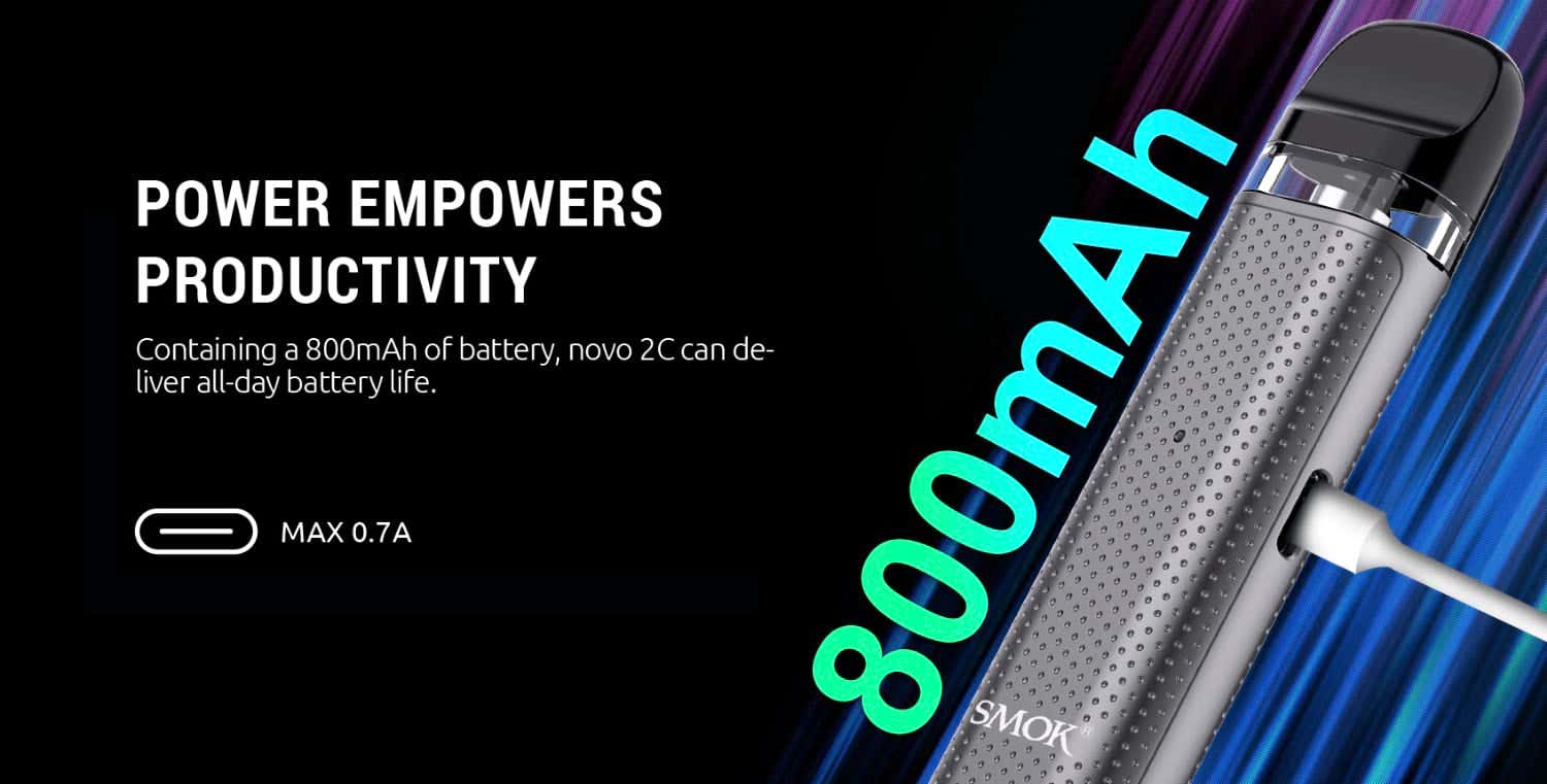 Smok Novo 2C Pod Vape Kit - Power empowers productivity