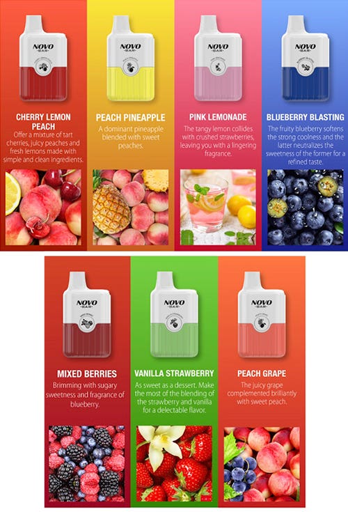 Smok Novo Bar B600 Disposable Vape Kit - 15 great flavours