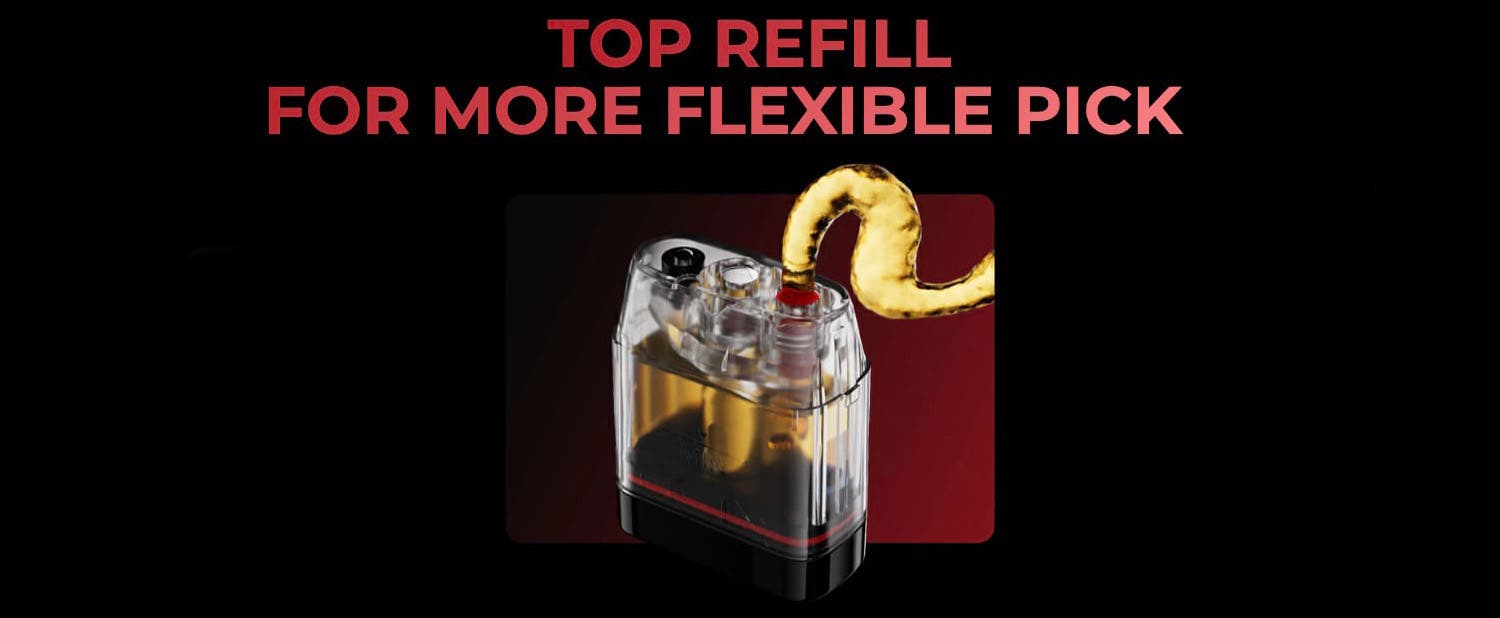 Uwell Caliburn G3 Replacement Pods - Top refill refill for more flexibility