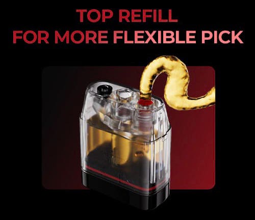 Uwell Caliburn G3 Replacement Pods - Top refill refill for more flexibility