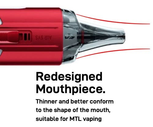 Vaporesso Luxe X2 Pod Vaping Kit - Redesigned mouthpiece for MTL vaping
