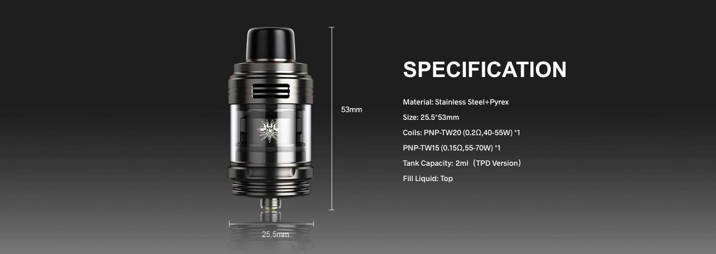 Voopoo UForce-L Tank - Specification