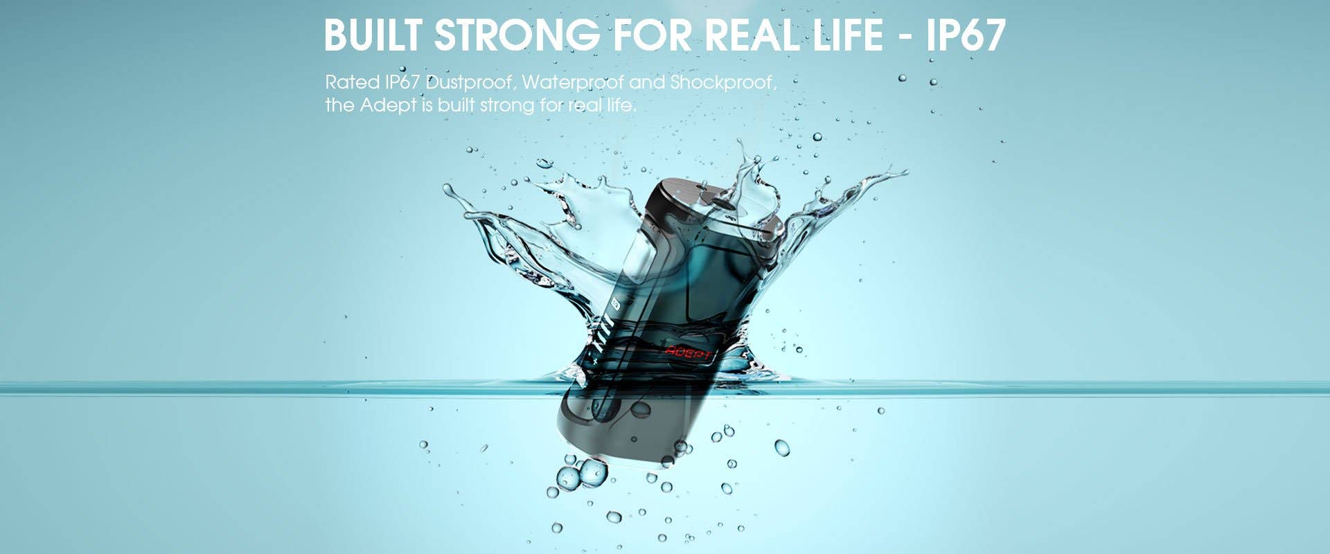 The Innokin Adept Zlide Kit is IP67 waterproof