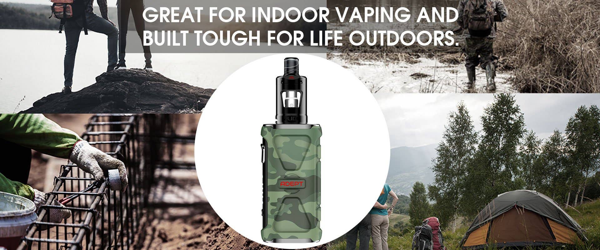 The Innokin Adept Zlide Kit is IP67 shockproof and dustproof