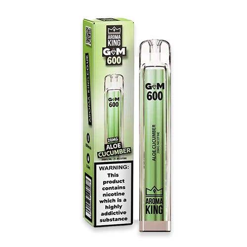 Aroma King Gem 600 Disposable Vape Kit - Aloe Cucumber 20mg