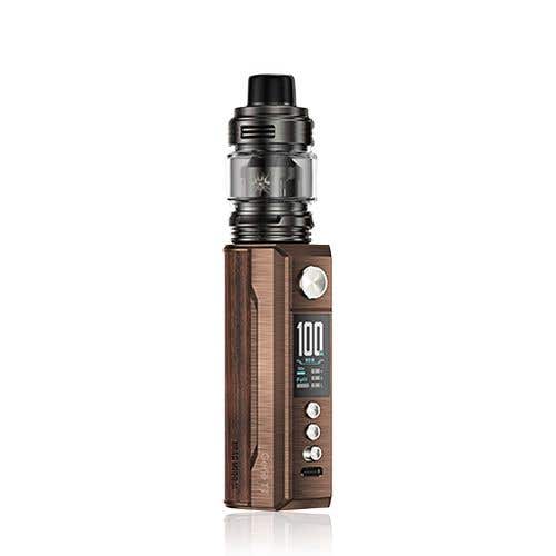 VooPoo Drag M100S Vape Kit - Antique Brass & Padauk