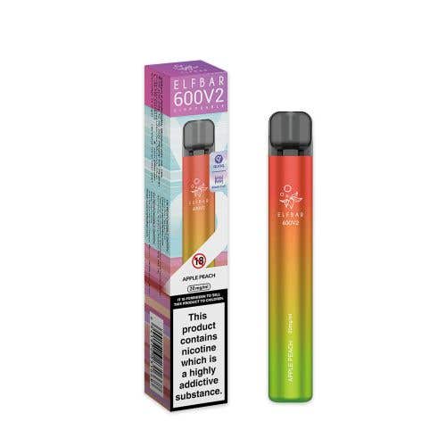 Elf Bar 600 V2 Disposable Kit 2% - Apple Peach